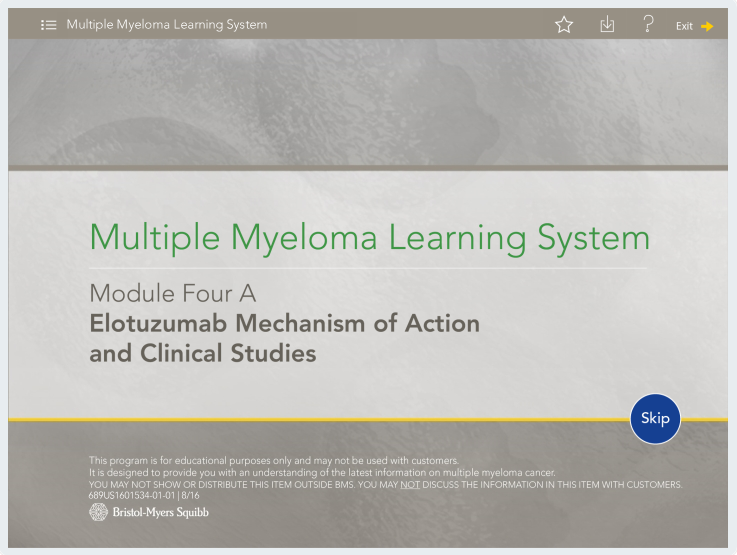 Multiple Myeloma Module 4A